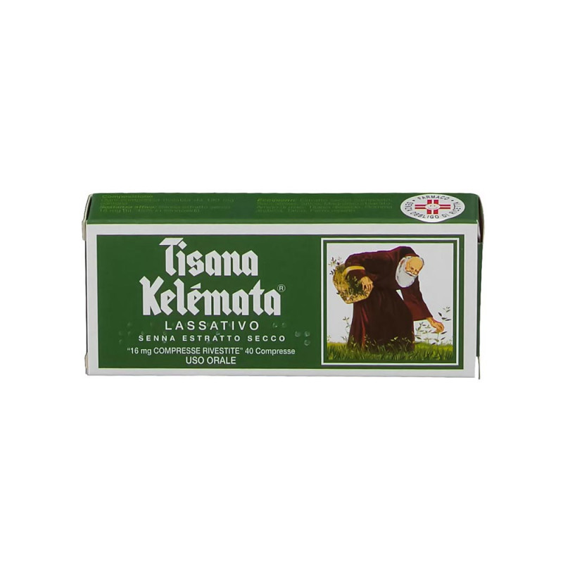 Kelemata Kräutertee 16 mg 40 Dragees Abführmittel mit Senna-Trockenextrakt