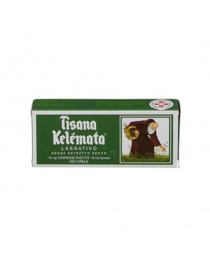 Tisane Kelemata 16 mg 40 comprimés enrobés Laxatif à l'extrait sec de séné