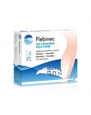 Flebinec 14 bustine Favorisce il benessere delle gambe