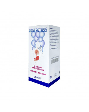 Gastrotuss sciroppo antireflusso 200 ml per il trattamento del reflusso gastroesofageo e/o faringolaringeo