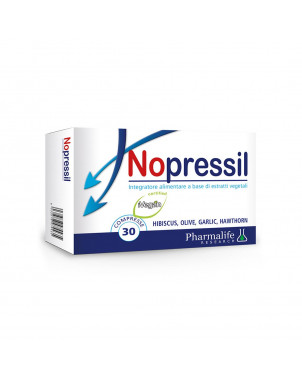 Complément alimentaire Nopressil 30 comprimés régule la tension artérielle, le drainage des fluides corporels.