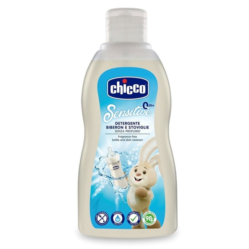 Chicco Sensitive Detergente stoviglie e biberon 0 mesi+ Flacone da 300 ml