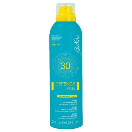 BioNike
Defence sun
SPF 30 protezione alta
spray transparent touch
pelli sensibili e intolleranti