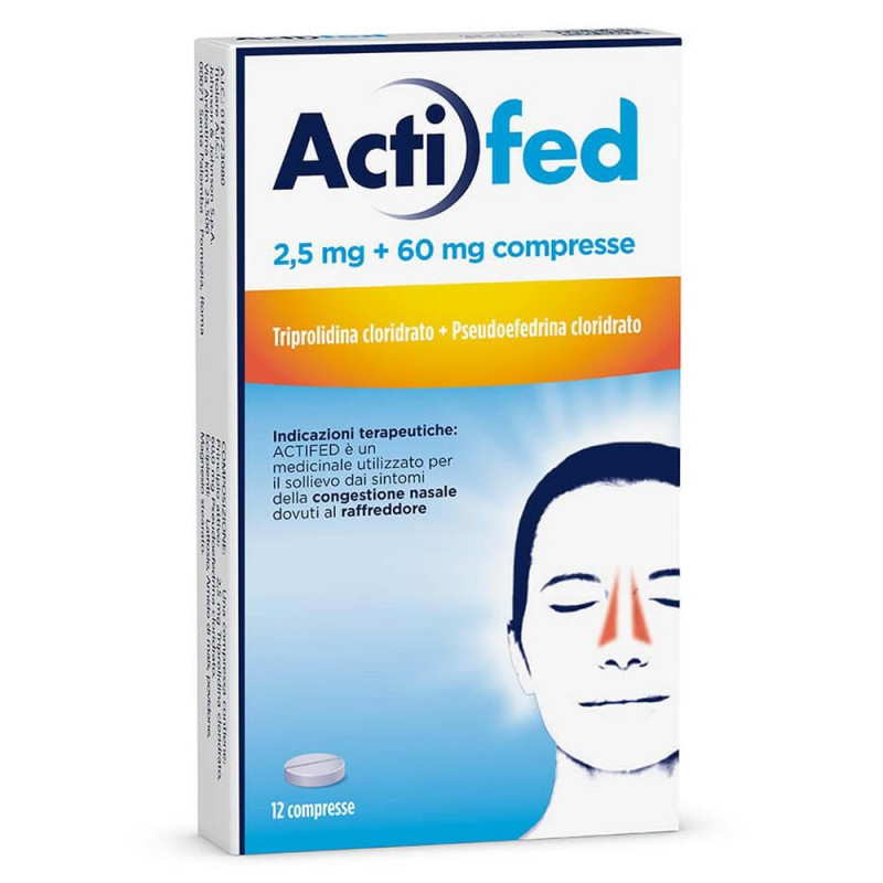 Actifed 2,5 mg + 60 mg 12 compresse