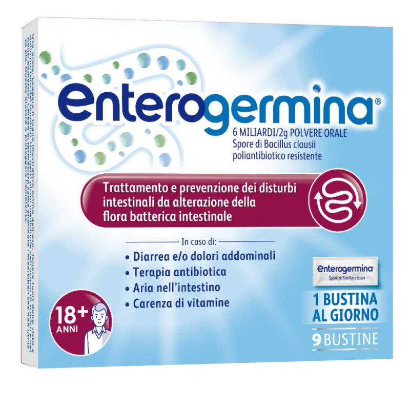 Enterogermina 6 milliards / 2 g solution buvable 9 sachets