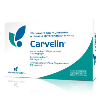 Carvelin compresse integratore alimentare per il trattamento della cellulite e dell'insufficienza venoso-linfatica