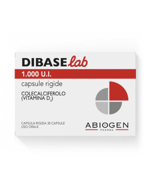 DIBASElab 1000 U.I. 30 capsule rigide Farmaco indicato per la prevenzione della carenza di vitamina D