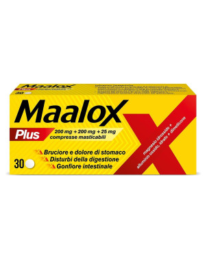 Maalox plus 30 chewable tablets