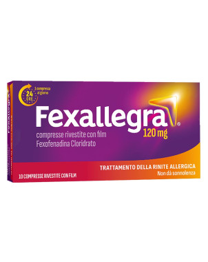 Fexallegra 120 mg 10 coated tablets