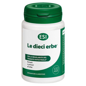 ESI le dieci erbe 100 tavolette Integratore alimentare per favorire il transito intestinale
