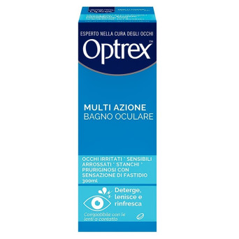 Optrex multi azione 110 ml Bagno oculare per occhi stanchi, arrossati e irritati.