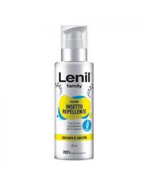 Lenil Family spray insetto repellente 75 ml Lozione contro zanzare e zecche fino a 8 ore di protezione