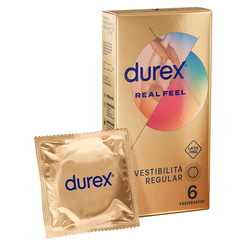 Durex Realfeel Preservativi sensazione naturale di contatto sulla pelle
