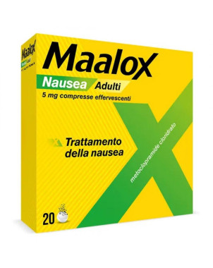 Maalox nausea adulti Trattamento della nausea per adulti in compresse effervescenti