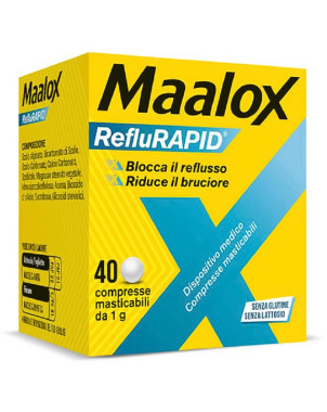 Maalox Reflurapid 40 comprimidos masticables