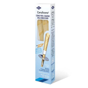 Cerulicono IBSA cono auricolare per rimuove il tappo di cerume presente nell’orecchio.