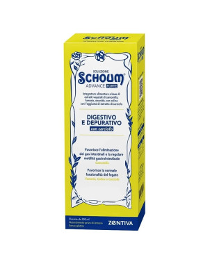 Soluzione Schoum Advance Forte integratore alimentare digestivo e depurativo con carciofo.