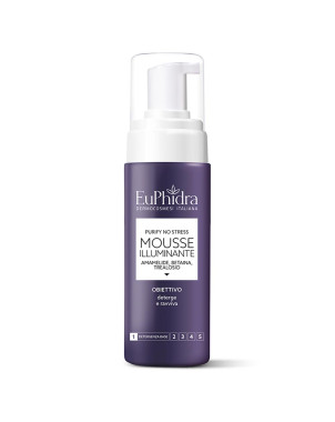 Euphidra Mousse Illuminante Purify No Stress ﻿Con proprietà astringenti e purificanti viso, deterge e ravviva.
