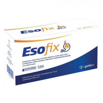 Esofix Integratore alimentare utile in caso di reflusso gastroesofageo, bruciore e tosse irritativa.