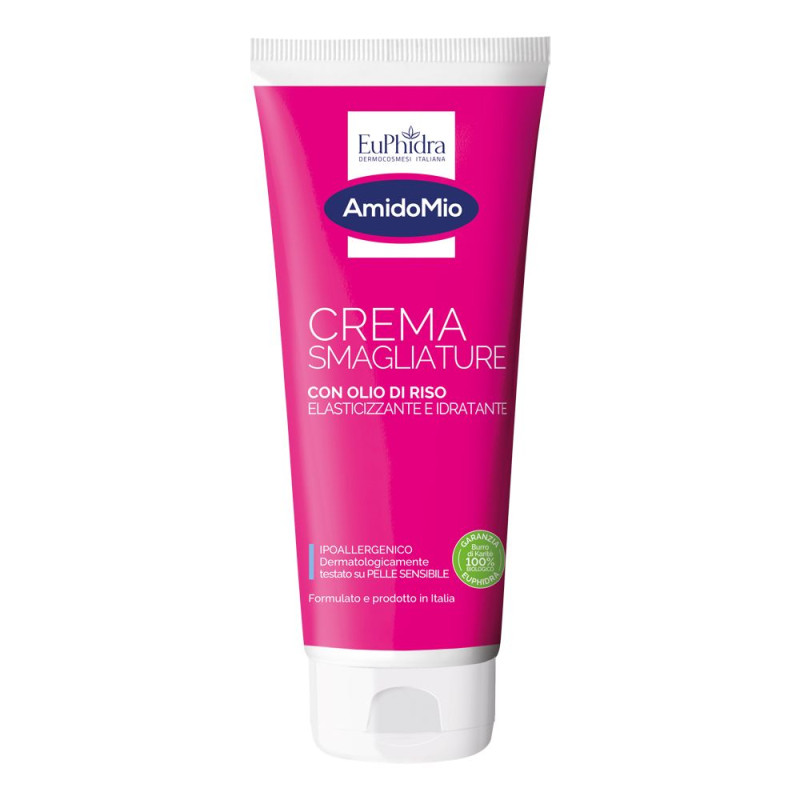 EuPhidra AmidoMio Crema Corpo Smagliature Elasticizzante Usato durante e dopo la gravidanza, e in caso di variazioni di peso.