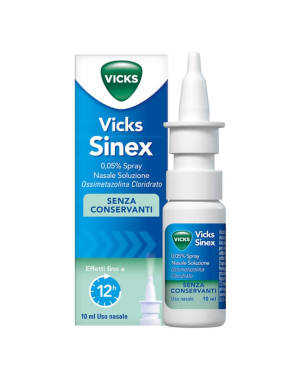 Vicks Sinex spray nasale Decongestionante della mucosa nasale, specie in caso di raffreddore.