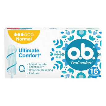 ob ProComfort Normal 16 tampones internos