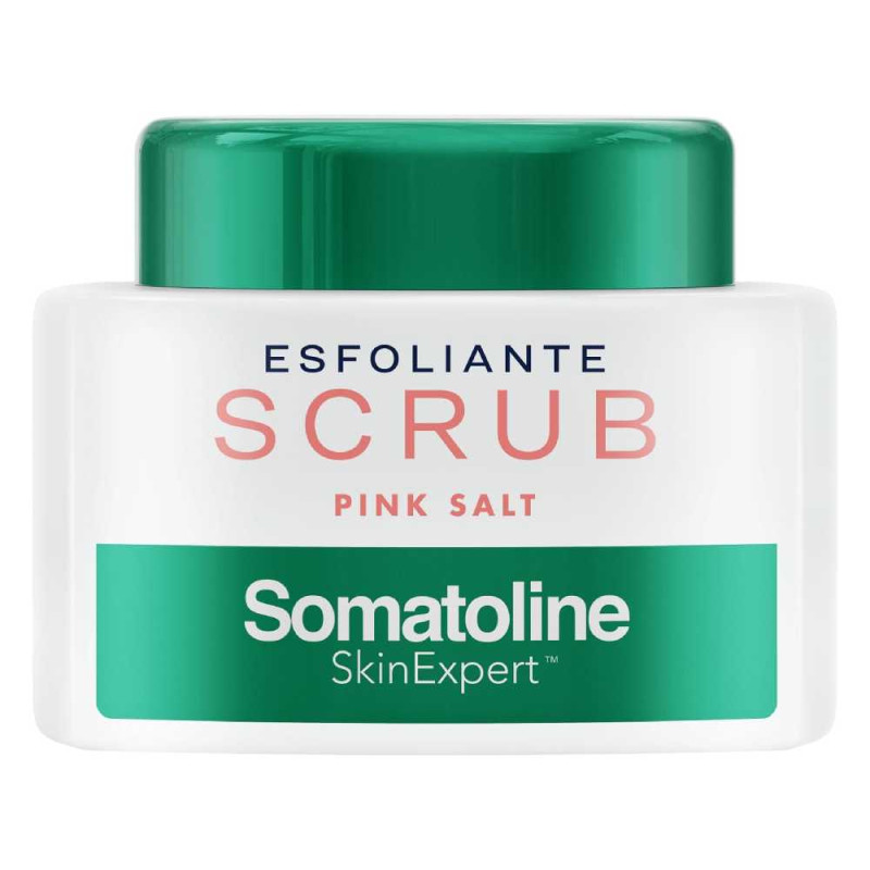 Somatoline SkinExpert Esfoliante Scrub Pink Salt Rivitalizzante con oli naturali per una pelle liscia e luminosa.