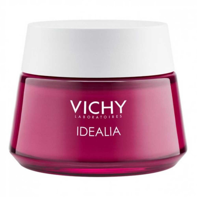 Vichy Idealia Crema energizzante, levigante e illuminante, per il viso con pelle secca.