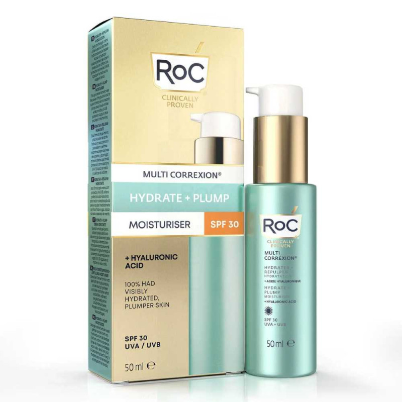 Roc Multi Correxion Hydrate + Plump Idratante Viso Idrata in profondità e rimpolpa