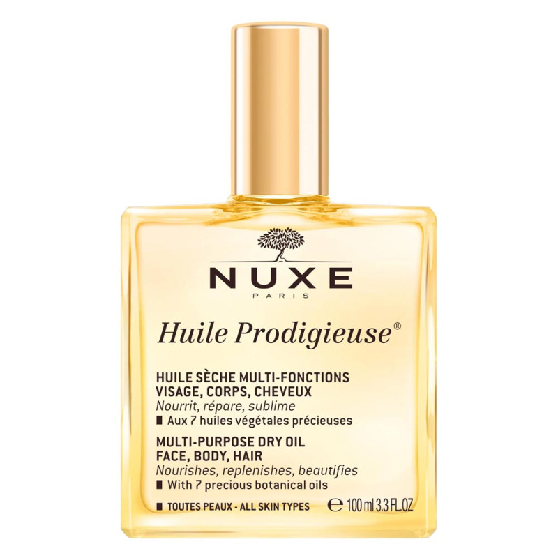 Nuxe Huile Prodigieuse Olio Secco Indicato per viso, corpo e capelli, per una pelle più morbida