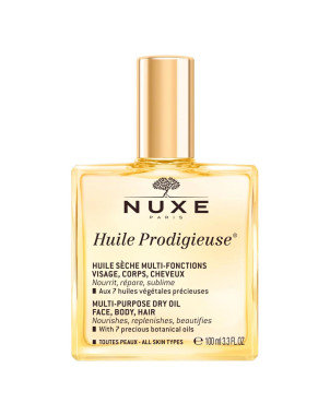 Nuxe Huile Prodigieuse Olio Secco Indicato per viso, corpo e capelli, per una pelle più morbida