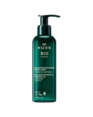 Nuxe Bio Olio struccante e olio doccia certificato bio, ideale per detergere viso e corpo