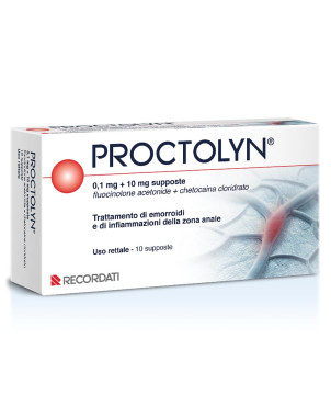 Proctolyn 10mg + 10mg 10 suppositories