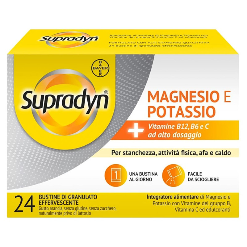 Supradyn Integratore alimentare di magnesio e potassio con vitamine del gruppo B, vitamina C