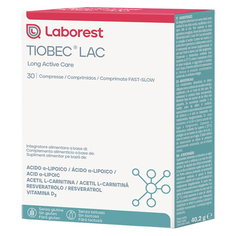 Tiobec LAC 30 comprimés - Laborest