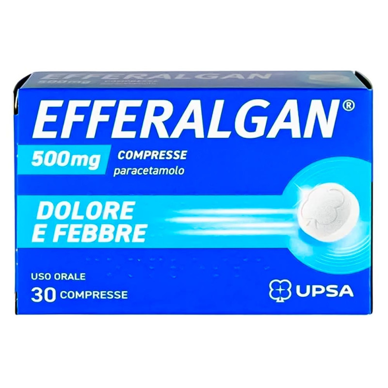 Efferalgan 500 mg compresse Indicato nel trattamento sintomatico del dolore e della febbre