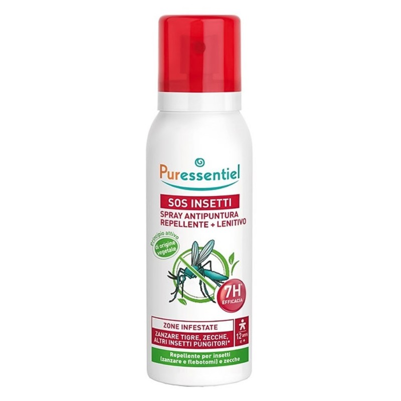 Puressentiel
SOS Insetti
Spray antipuntura
Repellente + lenitivo
Flacone spray da 75 ml