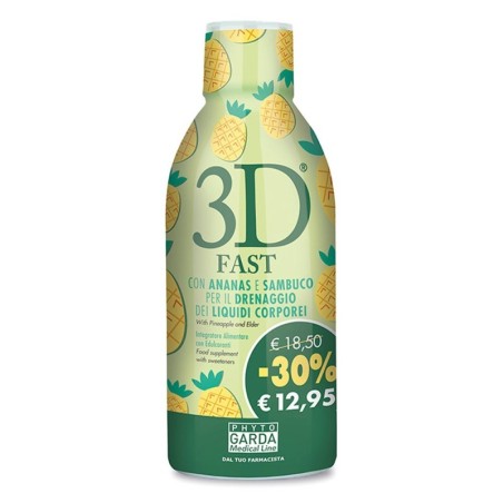 3D
FAST
Per il drenaggio dei liquidi corporei
Con ANANAS e SAMBUCO