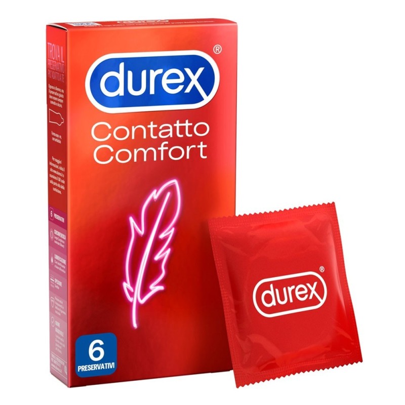 Durex
Contatto Comfort
Profilattico
Astuccio da 6 pezzi