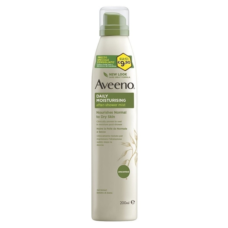 Aveeno
Daily moisturising
spray dopo doccia
Nutre la pelle da normale a secca