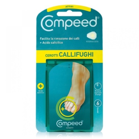 Compeed
Cerotti callifughi
interno dita
Facilita la rimozione dei calli
Confezione da 6 pezzi