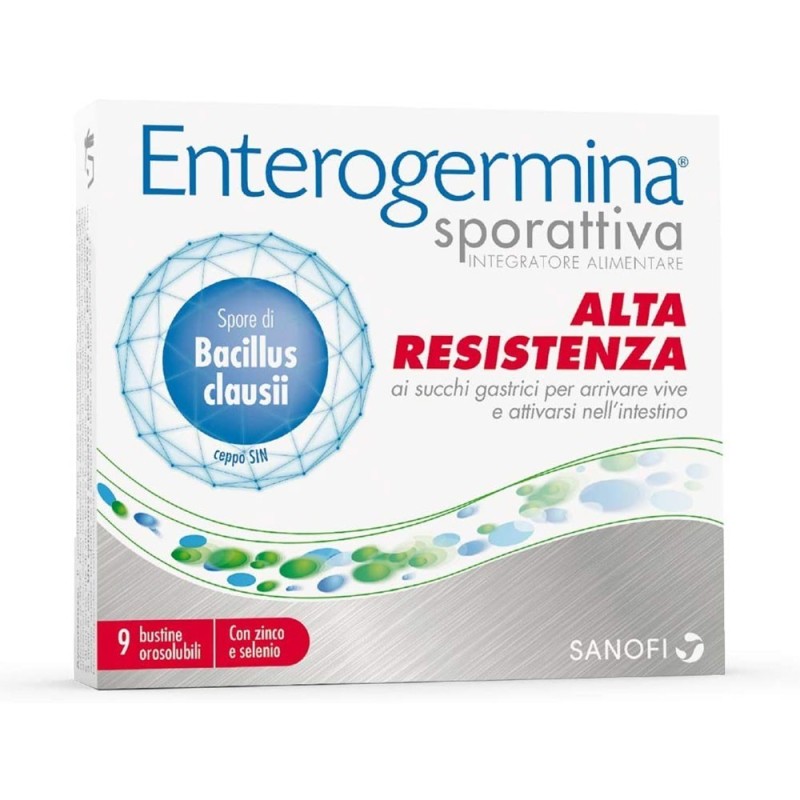 Enterogermina
Sporattiva
Alta resistenza
ai succhi gastrici per arrivare vive e attivarsi nell'intestin