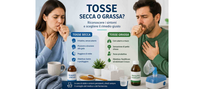 Tosse secca o grassa: come riconoscerla e quali rimedi scegliere